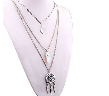 Náhrdelník Dreamcatcher Moon lapač snů